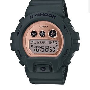 Casio G-Shock S-Series 200m Digital Watch Green & Rose Gold - NWT